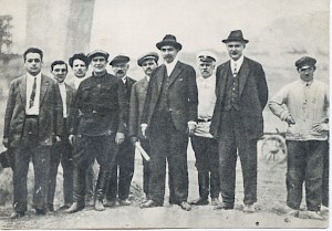 Открытка  - В.В. Куйбышев на Днепрострое. 1929 год.