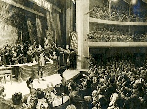 Картина «Валериан Куйбышев провозглашает советскую власть в Самаре».