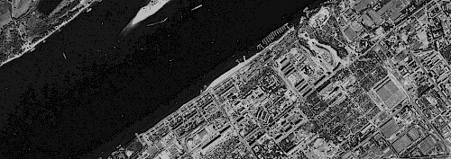 Фрагмент спутникового снимка 1972 года