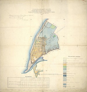 Карта Самары по съемкам 1850-1851